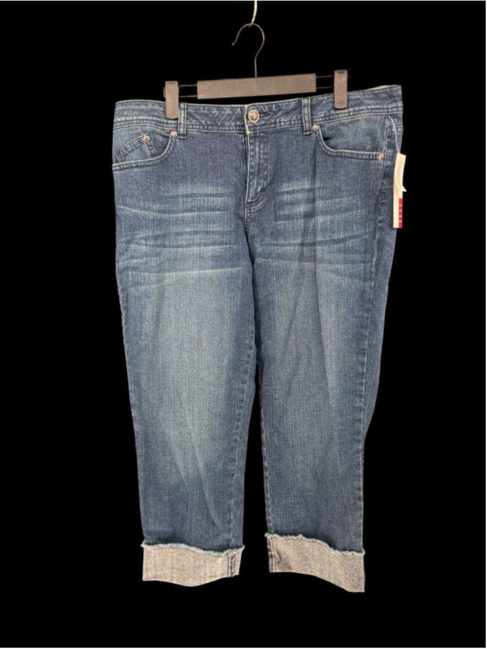 Women's Elle Cropped Jeans Blue Size 14